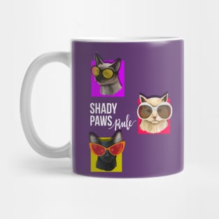 Shady Paws Rule Cat Mug